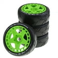 thumbnail image 1 of QualitChoice Durable Wheel Rims Tyre For 1/8 WR8 Monster Trucks Wear-resistant RC Car Part Green, 1 of 5