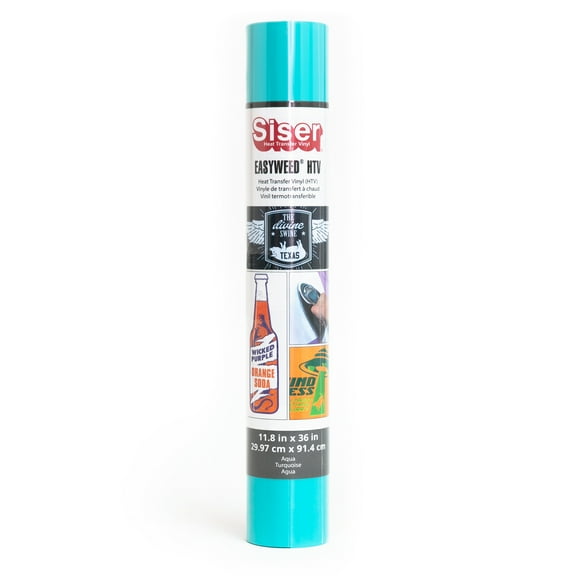 Siser EasyWeed Aqua Heat Transfer Vinyl, 11.8 x 36 inches