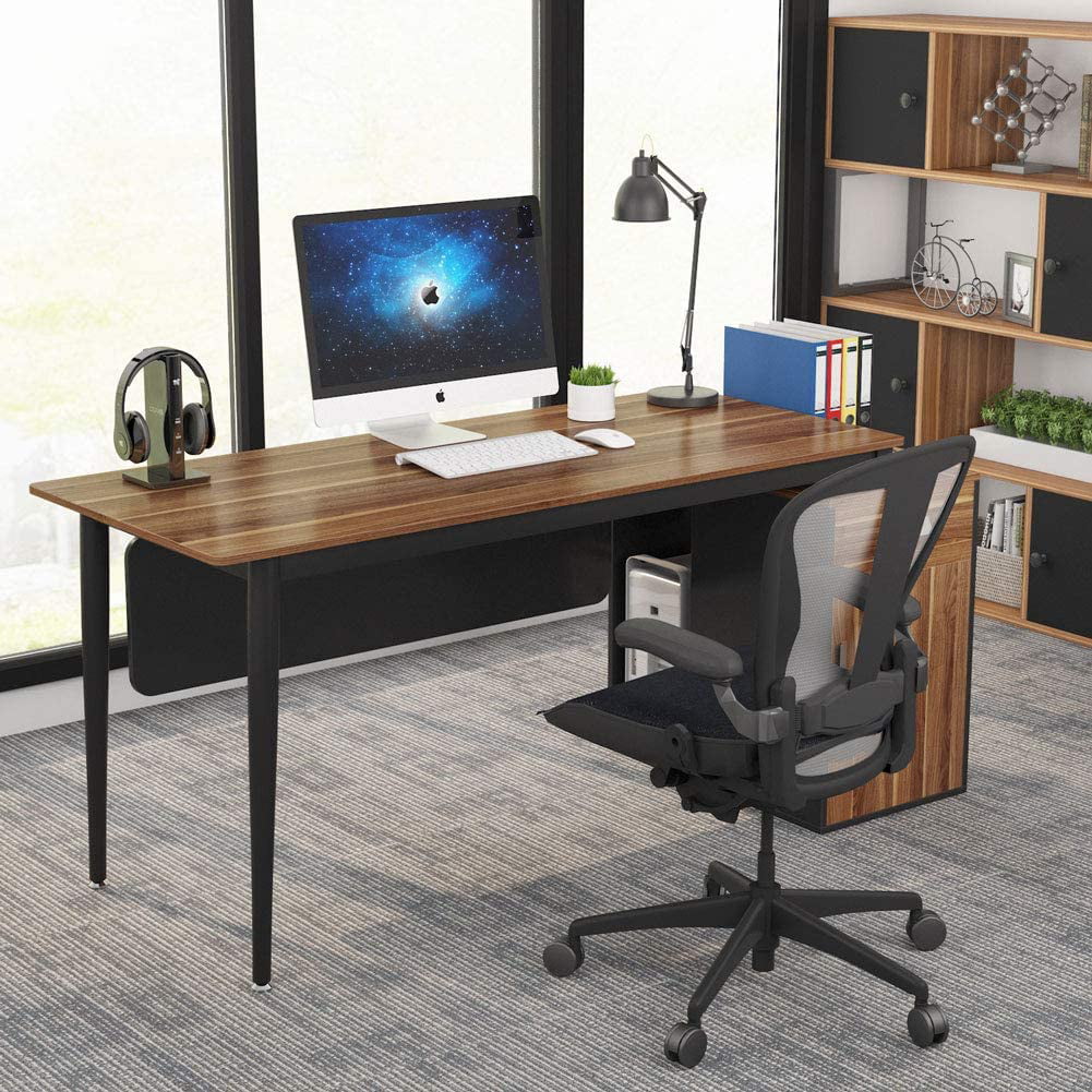 Tribesigns Computer Desk With Drawers And Storage Cabinet Modern Large