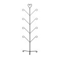 thumbnail image 2 of Village Wrought Iron MD-S-4-51 Support de Séchage pour Mitaines Heart, 2 of 2