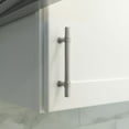 thumbnail image 4 of Modket M1611 Modern Euro Bar Cabinet Handle 304 Stainless Steel — 12" Overall Length, 10-1/8" (256mm) Hole Centers, Brushed Nickel— 5-Packs, 4 of 6