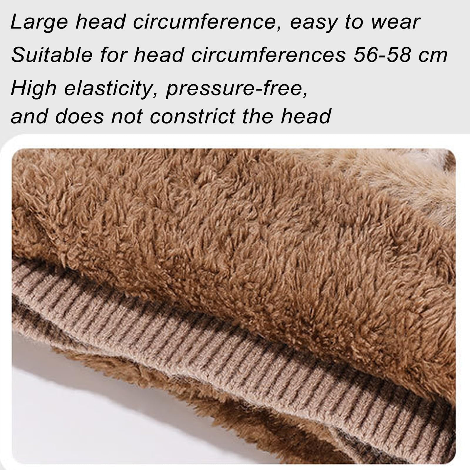 Bear Mask Cap, 3 in 1 Beanie Hat with Scarf and Mask, Winter bears Balaclava Hat, Fleece Beanie Hats with Bear Ears for Women