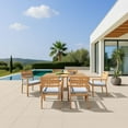 thumbnail image 6 of Rader Dining Chair Natural Dining Chair, Modern Style, Removable and washable cushion cover, Aluminum, Outdoor Dining, 6 of 13