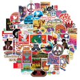 thumbnail image 2 of Pegatinas Woodstocks Festivals, vinilo impermeable, 50 unidades/lote, 2 of 4