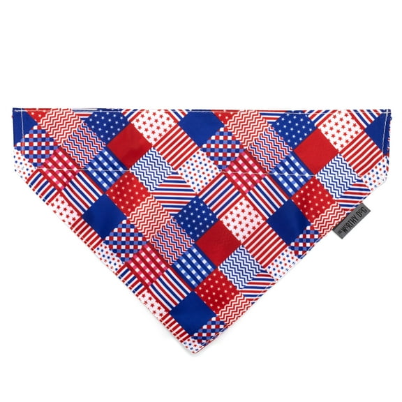 The Worthy Dog Americana Slide-On Bandana Collar Accessory