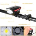 thumbnail image 3 of 10000lm LED Bike Cycling Safety Light Set,USB Rechargeable Bicycle Front Rear Tail Light, 3 of 9