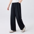 thumbnail image 4 of Girls' Pants Wide Leg High Waist Casual Sweatpants Summer Tween Flowy Baggy Joggers with Pockets Kids Back to School Clothes, 4 of 5