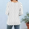 thumbnail image 4 of Weikingp Basic Tees For Women Tunic Tee Dressy Tee Shirts For Women Plus Size Tops For Women Floral Shirts For Women White 2XL Clearance！, 4 of 6
