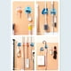 thumbnail image 3 of Bewildely Soporte organizador de fregona para pared, colgador de almacenamiento adhesivo para baño, sin perforaciones, gancho para escoba de Type3 NO3, 3 of 6