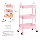 thumbnail image 2 of Carrito Organizador Multiusos 3 Niveles Acero Titanio Rosa, 2 of 5