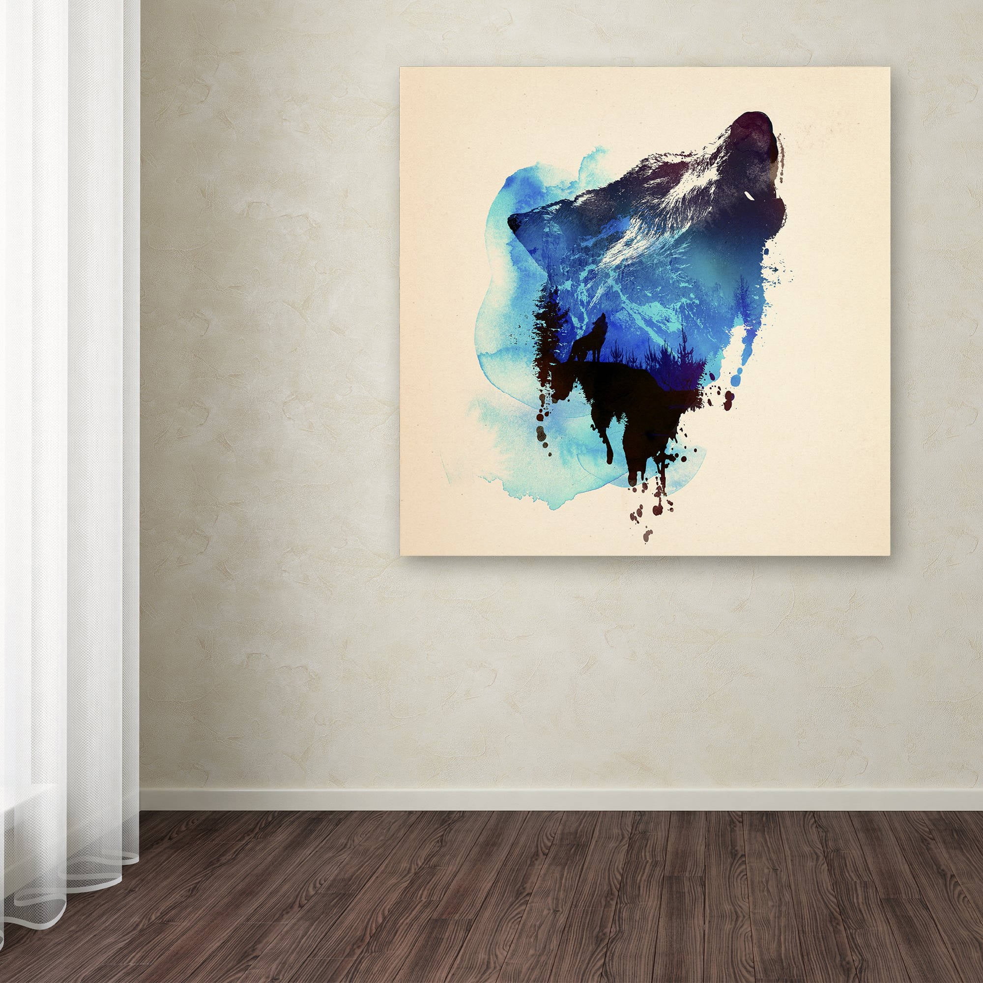 Trademark Fine Art 'Alone As A Wolf' Canvas Art by Robert Farkas