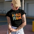 thumbnail image 2 of Dance Mom, Dancing or Dancer Mother Themed, Groovy Retro Wavy Text Merch Gift, Navy Blue T-Shirt, 2XL, 2 of 5
