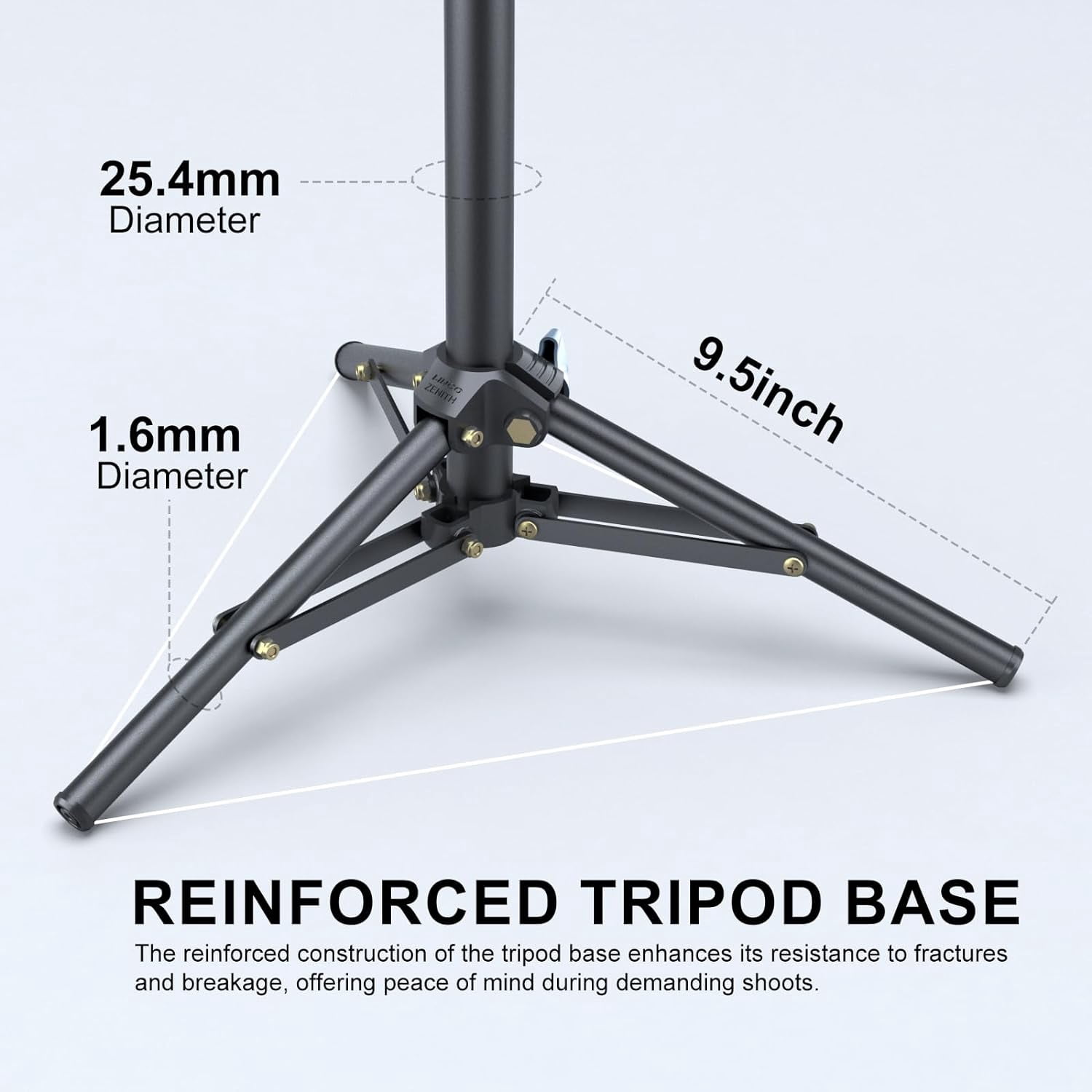 LINCO Adjustable iPhone iPad Selfie Stick Tripod 52” Bluetooth Remote Mic Stand Tablet Holder -Black