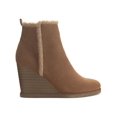 thumbnail image 3 of Sun + Stone Womens Camillia F Faux Fur Faux Suede Wedge Boots, 3 of 5