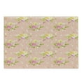 thumbnail image 1 of Shabby Flora Cutting Board, Colorful Vintage Style Roses Corsage Diagonal Pattern Bridal Wedding Theme, Decorative Tempered Glass Cutting and Serving Board, Large Size, Multicolor, by Ambesonne, 1 of 1