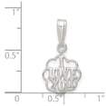 thumbnail image 4 of Auriga Fine Jewelry 925 Sterling Silver I Love You Charm Pendant for Women (L -23mm, W -12mm), 4 of 6