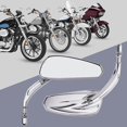 thumbnail image 1 of Espejo retrovisor de motocicleta Macarena aleación de aluminio plata, 1 of 8