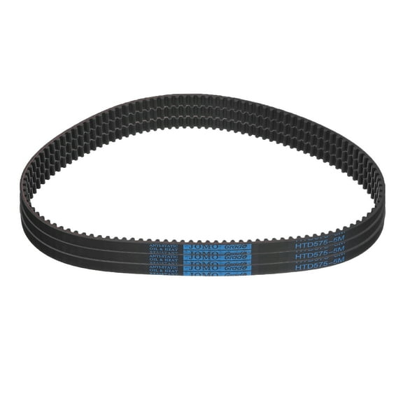 3 Packs HTD-5M Rubber Timing Belt 115 Teeth, 575mm Pitch Length x 9mm Width x 3.6mm Height, Pulley Timing Belt