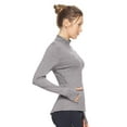 thumbnail image 3 of Expert Brand Women's Airstretch Full Zip Training Jacket, Heather Charcoal, Small, 3 of 8