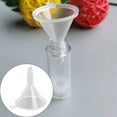 thumbnail image 2 of 1 Pc Mini Funnel for Lab Bottles Refillable Cosmetic Containers Funnels Sand Art Powder Essential Oil Recreational Kitchen Food Grade Small Plastic Funnels for Filling Bottles, 1.22x1.54 Inch, Clear, 2 of 9