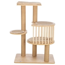 TRIXIE Aspen 37" Cat Tree, Modern Multi-Level Cat Tower with Condo & Five Sisal Scratching Posts