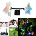 thumbnail image 3 of Cadena de luces solares con forma de mariposa para exteriores, 12/20 LED para decoración de jardín y patio, 3 of 5