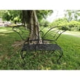 thumbnail image 5 of Antique Black Metal Butterfly Bench, 5 of 5