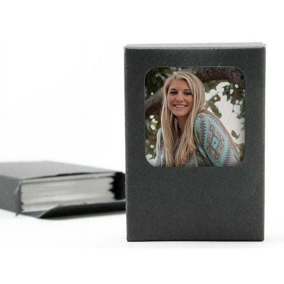 Wallet Print Photo Boxes w/Preview Window (25 Pack)