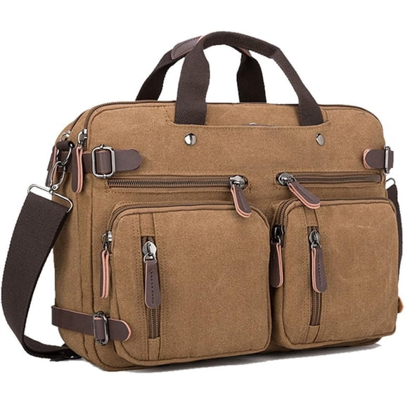 Convertible Laptop Backpack 15.6 Inch Messenger Bag for Men/Women
