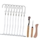 thumbnail image 3 of Juego de 11 ganchos para patrones de costura colgantes, herramientas, herramientas para marcar y trazar, suministros para manualidades de cuero de PU,, 3 of 9