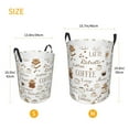 thumbnail image 5 of Bingfone Coffee Waterproof Foldable Laundry Hamper Bucket With Handles For Storage Bin,Clothes Hamper (Small), 5 of 8