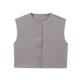 thumbnail image 3 of Serie de moda femenina HH TRAF, chaleco de un solo pecho, blusas lisas, elegantes, elegantes, de cuello redondo, sin mangas, blusas casuales de calle alta, 3 of 5