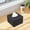 Black-S, variant on Anhility Tissue Box Cover, Rectangle Decorative PU Leather Tissue Box Holder Modern Tissue Case Facial Paper Organizer Dispenser for Bathroom, Vanity Countertop, Night Stands, 4.72x7.87x3.35in