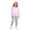 Pink, variant on JIAYUE Girls Clothing Outfits Raglan Long Sleeve Color Block Hoodies With Pocket Solid Jogger Pants 2-Piece Sets Back To School,2-3 Years