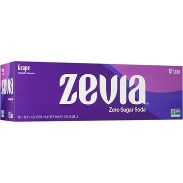 ZEVIA - Grape Zero Soda 12-Pack 144FO ( Pack of 2)