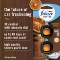 thumbnail image 2 of Febreze AUTO Car Air Freshener, Odor-Fighting Car Vent Clip, Bourbon & Orange, 2 Count, 2 of 11