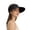 Black, variant on Sun Visor Hats for Women Solid Color Large Brim Sun Hat Outdoor Travel Cycling Hat Sun Protection