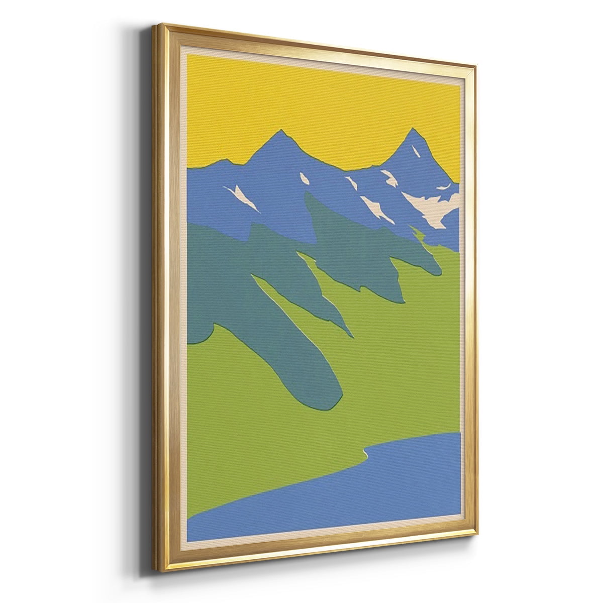 Bright Glacial Lake II Premium Framed Print, in Gold, Black, or Silver - Ready to Hang