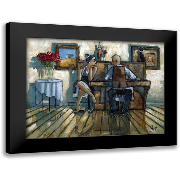 West, Ronald 14x11 Black Modern Framed Museum Art Print Titled - Last Song II