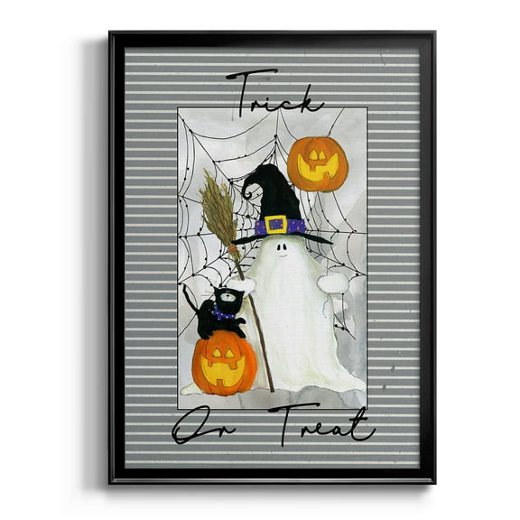Trick or Treat Ghost Premium Classic Framed Print - Ready to Hang