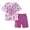 A-Purple54, variant on Toddler Girls Outfits Sets Playwear 2 Piece Short Sleeve Tops And Shorts Casual Soft Daily Wear Girls Summer Outfits