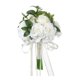 thumbnail image 1 of Bouquet de boda rosas blancas para la novia rosas artificiales flores falsas ramo de novia para fiesta día de San Valentín ducha de novia, 1 of 9