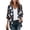 Dark Gray, variant on Halloween Cardigans for Women Lightweight Casual Fall 3/4 Length Sleeve Cute Funny Ghost Pumpkin Pattern Printed Open Front Cardigan Tops Loose Comfy Chiffon Kimono Blouse