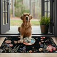 thumbnail image 4 of Shiartex Moon Flowers Butterflies Outdoor Doormat for Home Entrance Outside Entryway Yard Floor Patio, Anti-Slip Felt Mat for All Seasons 19.68*39.37 in, 4 of 6