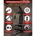 thumbnail image 2 of JoanKaren Home Gym Station,Workout Station with 100LBS Weight Stack,Home Gym Equipment for Full Body Traning, 2 of 7