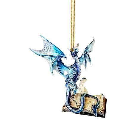 

Dragon Pattern Pendant Christmas Tree Pendant Cool Cartoon Dragon Car Pendant 2d Flat Acrylic Christmas Tree Pendant Bag Pendant Teardrop Chandelier Christmas Garland Indoor Vintage Easter