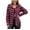 Hot Pink, variant on ZQGJB Womens Fashion Flannel Buffalo Plaid Shirt Button Down Long Sleeve Casual Loose Lightweight Lapel Collared Shacket Jackets Coats Black L