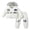 White, variant on LMLYSoH Kids Boys Halloween Astronaut Costume Patchwork Hooded Zip Long Sleeve Hoodies Jackets and Long Pants 2Pcs Clothes Set