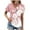 Pink, variant on Ruimatai Summer Tops for Women Short Sleeve Women's V-Neck Fashion Casual Short-Sleeved Spring And Summer Top
