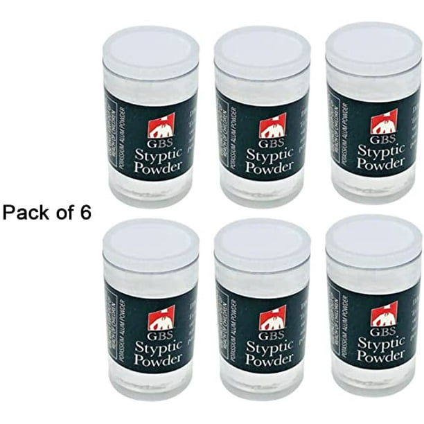 G.B.S Styptic Powder, Immediate Wound Closure, NonStinging (5g) Pack